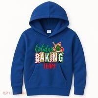 Funny Xmas Holiday Baking Team Christmas Costume Kids Hoodie thumb 0