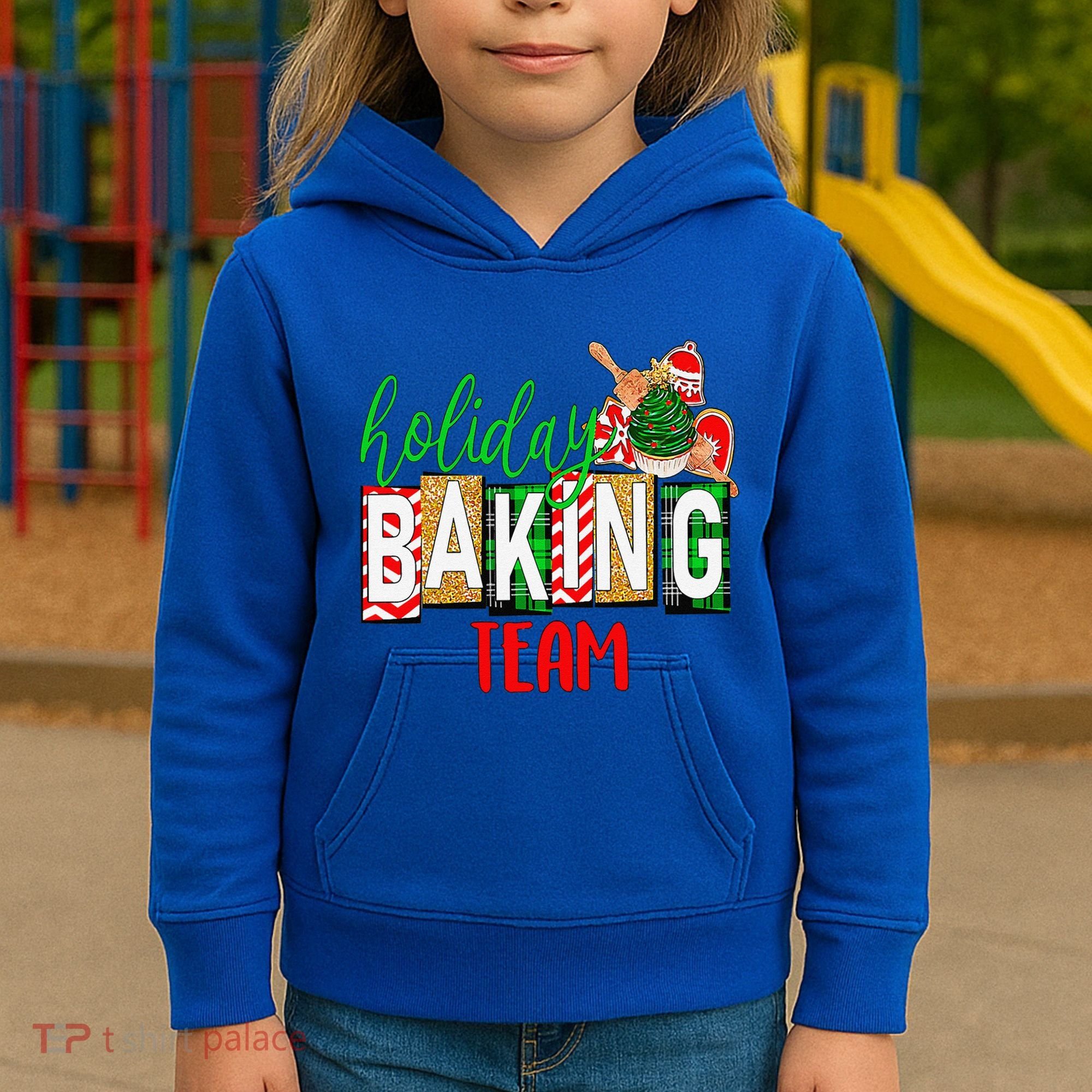 Funny Xmas Holiday Baking Team Christmas Costume Kids Hoodie
