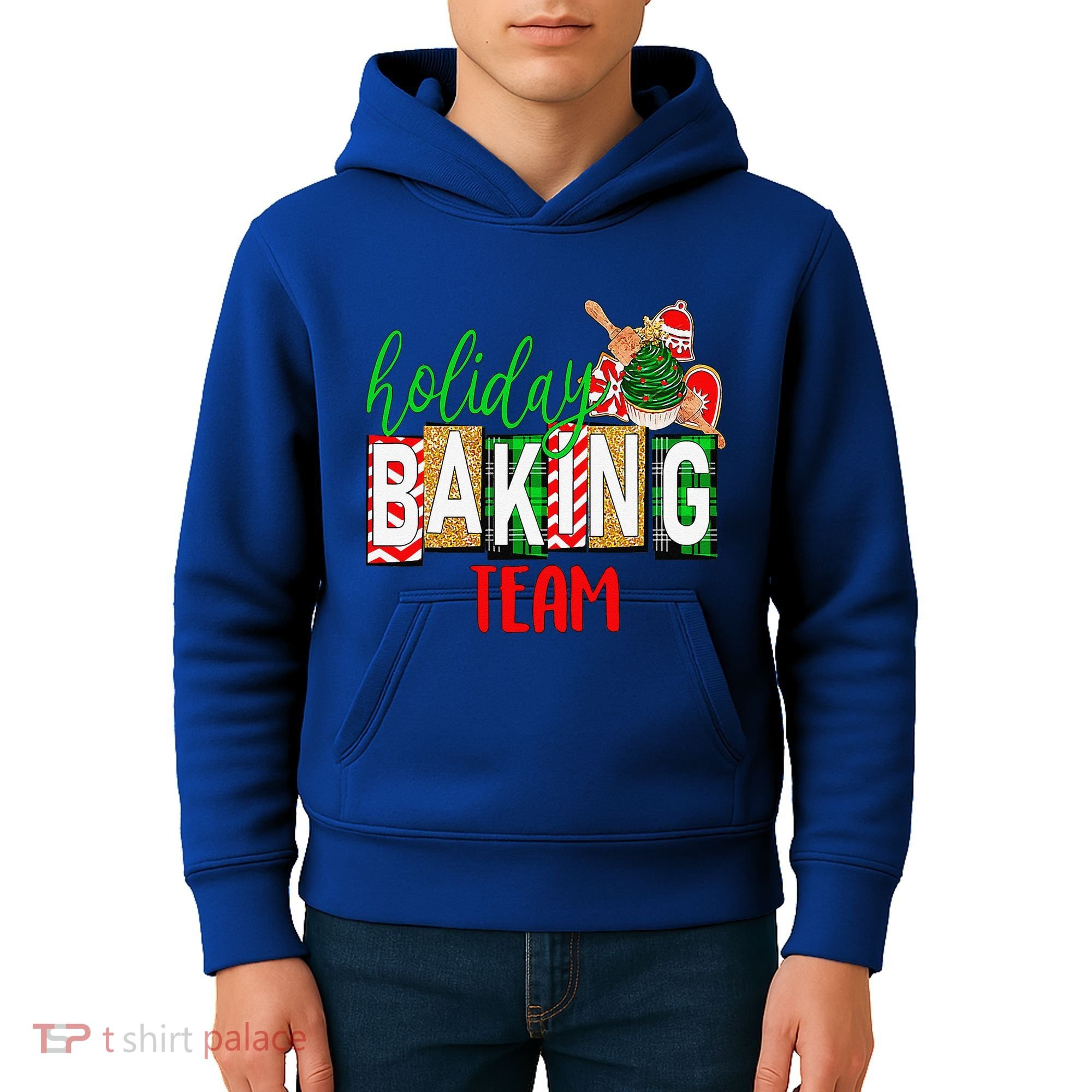 Funny Xmas Holiday Baking Team Christmas Costume Kids Hoodie