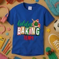 Funny Xmas Holiday Baking Team Christmas Costume Kids T-Shirt thumb 3