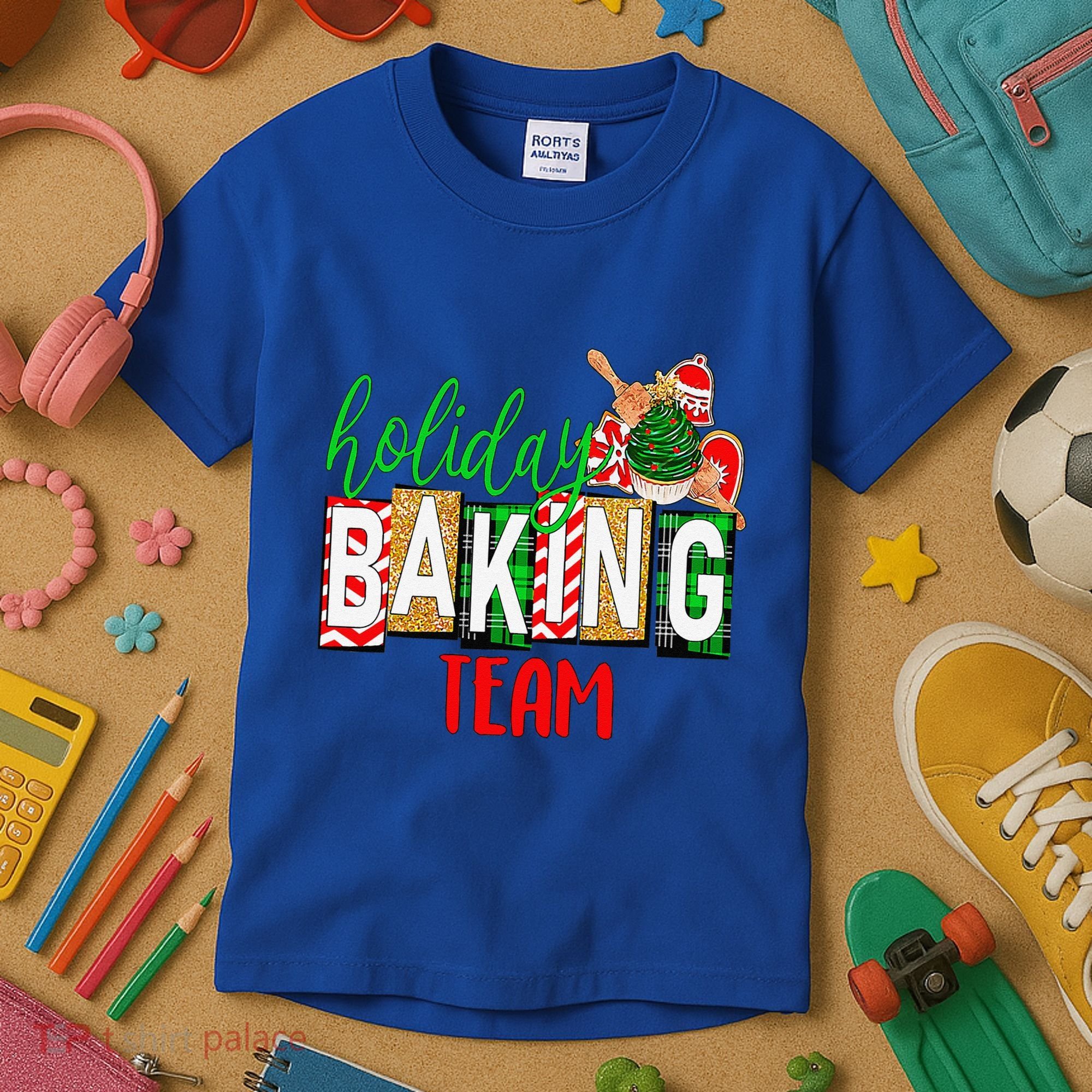 Funny Xmas Holiday Baking Team Christmas Costume Kids T-Shirt