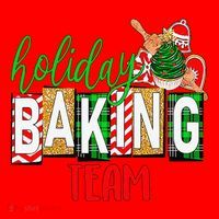 Funny Xmas Holiday Baking Team Christmas Costume Santa Hat thumb 1
