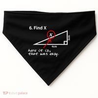 Find X Here It Is That Was Easy Funny Math Lover USA-Made Doggie Bandana thumb 0