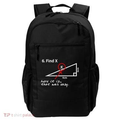 Find X Here It Is That Was Easy Funny Math Lover Backpack