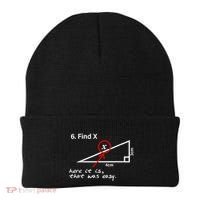 Find X Here It Is That Was Easy Funny Math Lover Beanie thumb 0