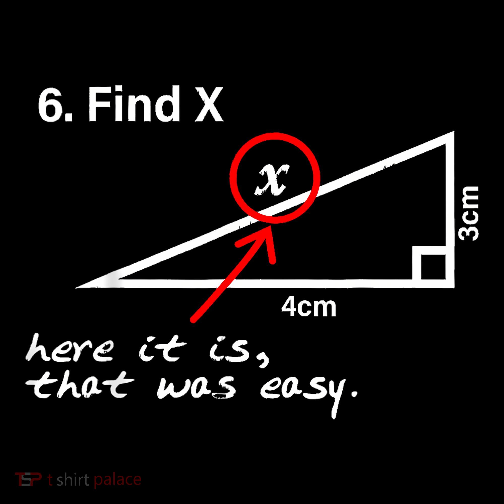 Find X Here It Is That Was Easy Funny Math Lover Women's Hoodie