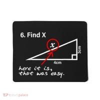 Find X Here It Is That Was Easy Funny Math Lover Mousepad thumb 0