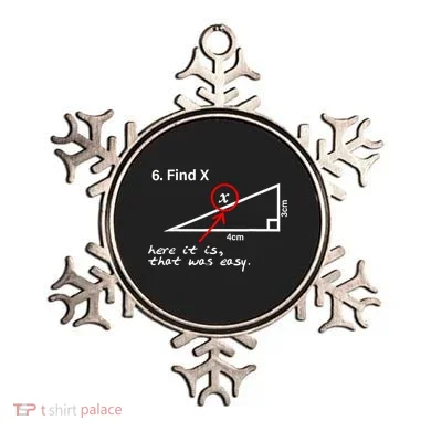 Find X Here It Is That Was Easy Funny Math Lover Ornament