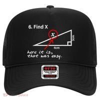 Find X Here It Is That Was Easy Funny Math Lover Hat thumb 0