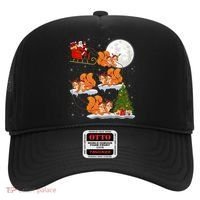 Funny Xmas Lighting Tree Santa Riding Squirrel Christmas Gift Hat thumb 0