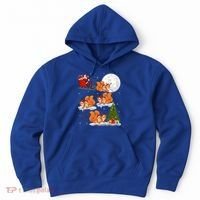 Funny Xmas Lighting Tree Santa Riding Squirrel Christmas Gift Hoodie thumb 0