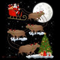 Funny Xmas Lighting Tree Santa Riding Capybara Christmas Gift Coffee Mug thumb 5