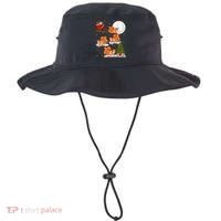 Funny Xmas Lighting Tree Santa Riding Squirrel Christmas Gift Bucket Hat thumb 0