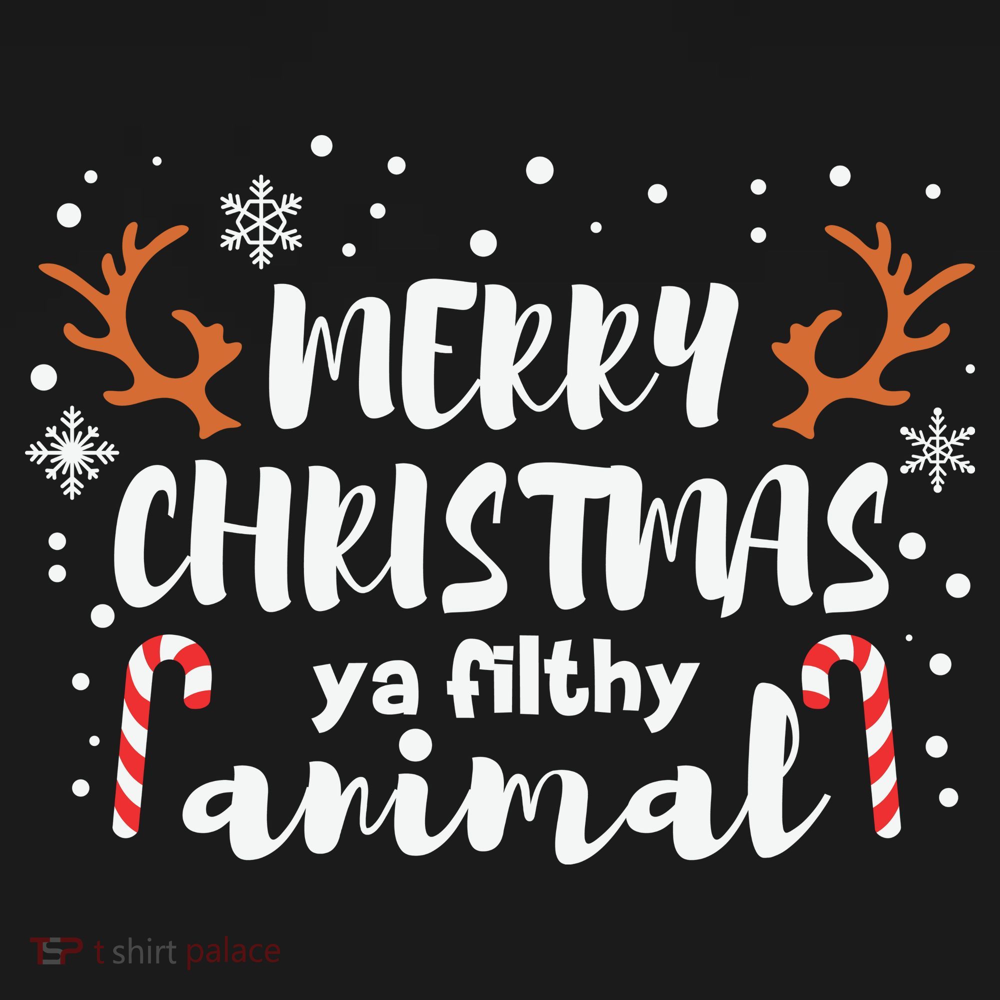 Funny Xmas Merry Christmas Ya Filthy Animal Christmas Reindeer Horn Apron