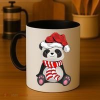 Funny Xmas Matching Family Santa Panda Christmas Cool Gift Coffee Mug thumb 4