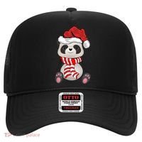 Funny Xmas Matching Family Santa Panda Christmas Cool Gift Hat thumb 0