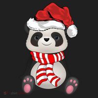 Funny Xmas Matching Family Santa Panda Christmas Cool Gift Hat thumb 2