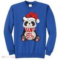 Funny Xmas Matching Family Santa Panda Christmas Cool Gift Sweatshirt thumb 0