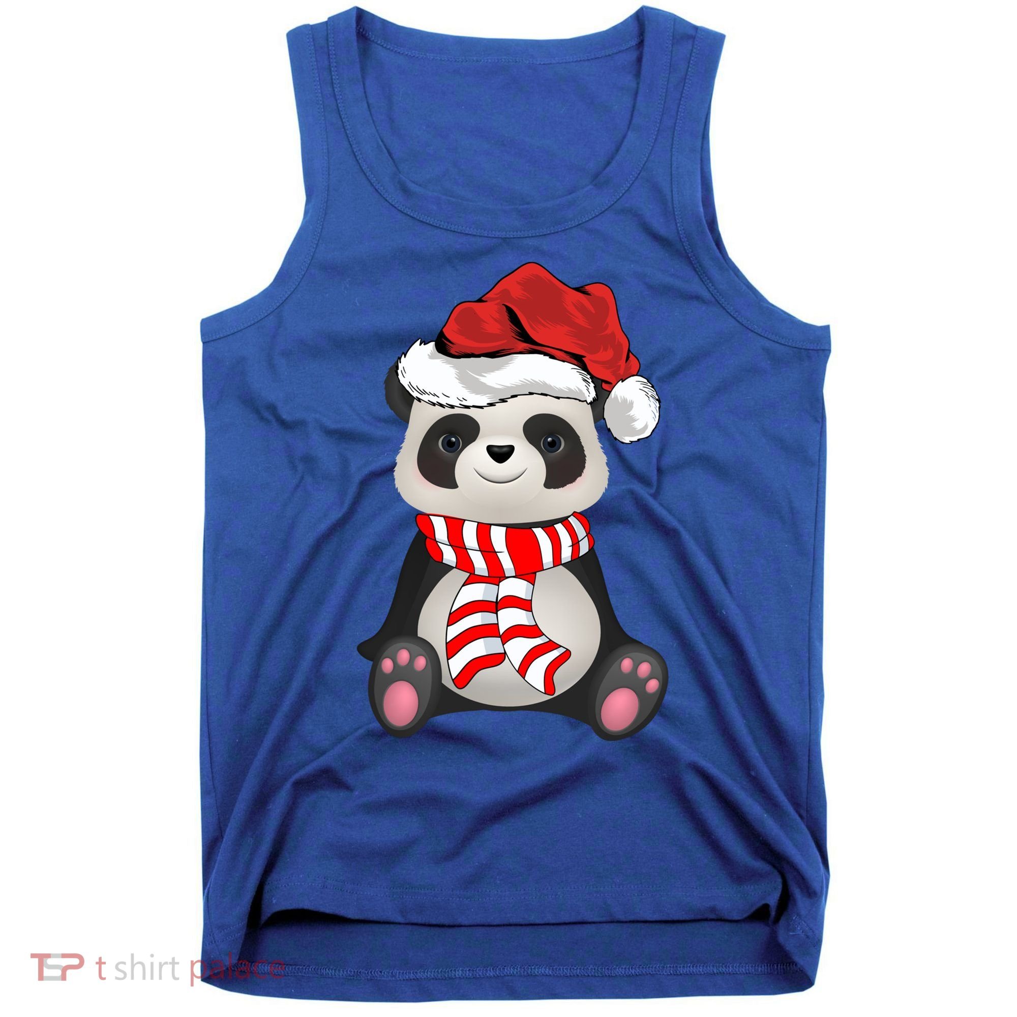 Funny Xmas Matching Family Santa Panda Christmas Cool Gift Tank Top