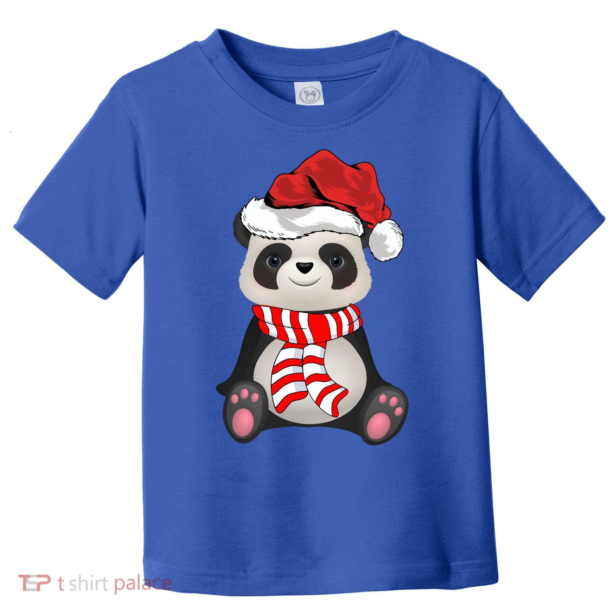 Funny Xmas Matching Family Santa Panda Christmas Cool Gift Toddler T-Shirt