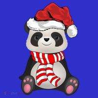 Funny Xmas Matching Family Santa Panda Christmas Cool Gift Visor thumb 3