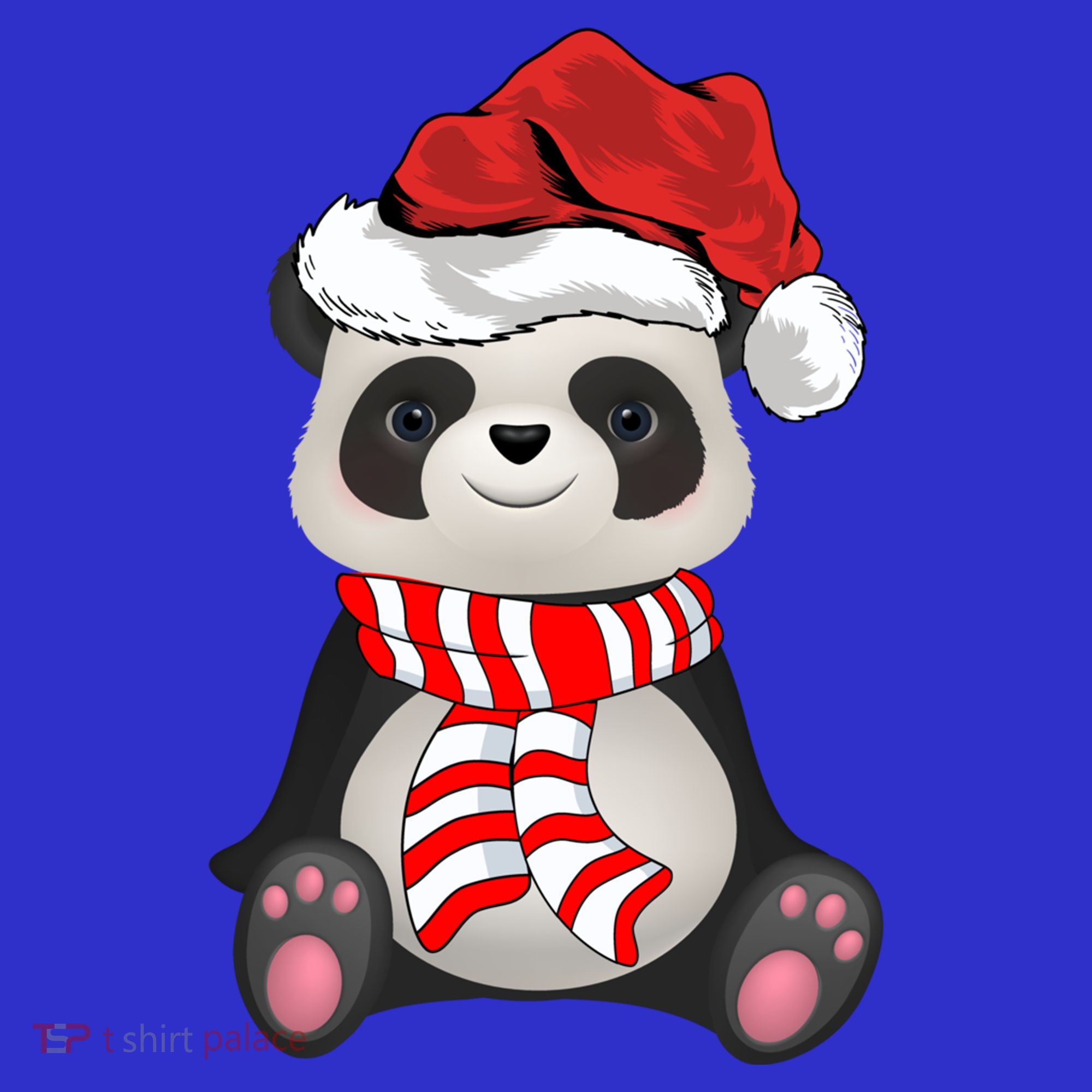 Funny Xmas Matching Family Santa Panda Christmas Cool Gift Visor