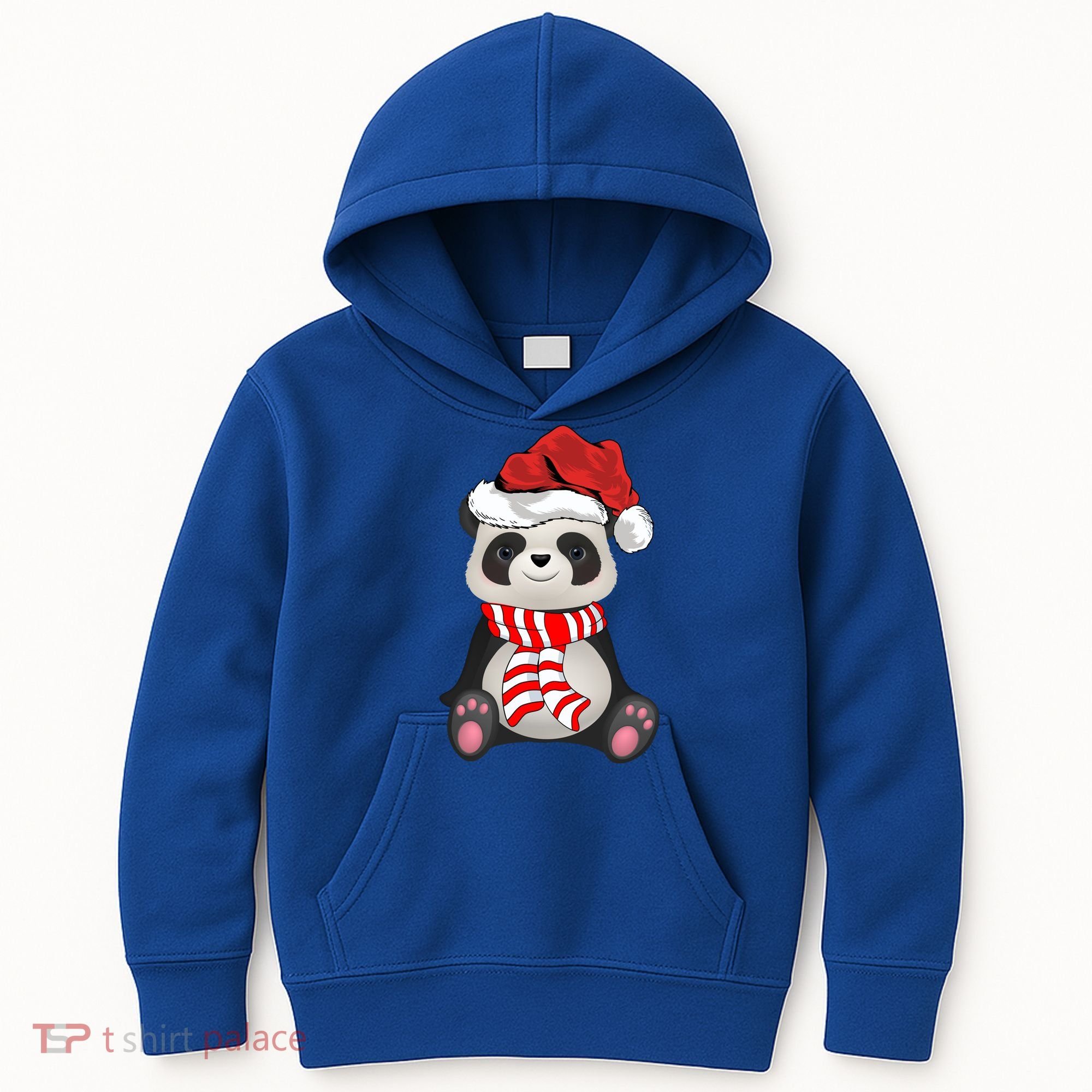 Funny Xmas Matching Family Santa Panda Christmas Cool Gift Kids Hoodie