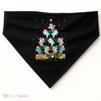 Funny Xmas Outfit For Dolphin Lovers Ugly Christmas Sweater Cool Gift USA-Made Doggie Bandana thumb 0