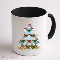 Funny Xmas Outfit For Dolphin Lovers Ugly Christmas Sweater Cool Gift Coffee Mug thumb 1