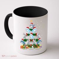 Funny Xmas Outfit For Dolphin Lovers Ugly Christmas Sweater Cool Gift Coffee Mug thumb 0