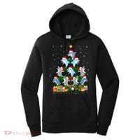 Funny Xmas Outfit For Dolphin Lovers Ugly Christmas Sweater Cool Gift Women's Hoodie thumb 0