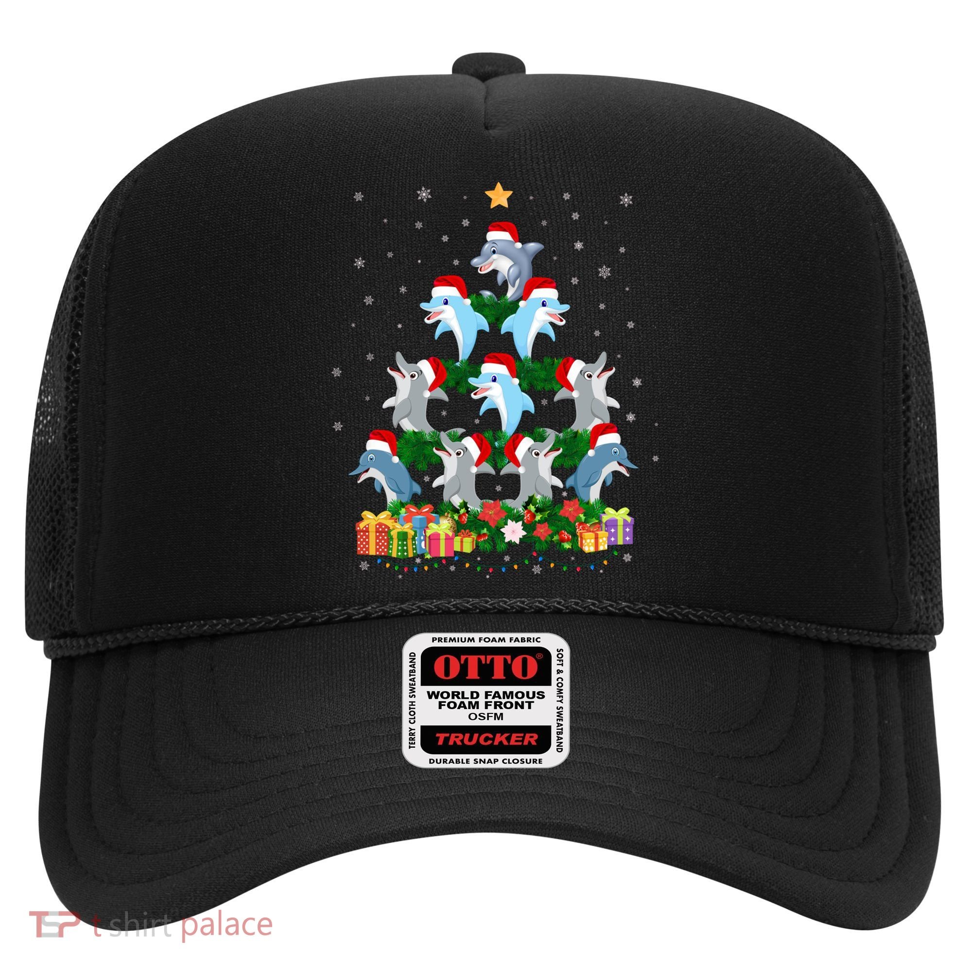 Funny Xmas Outfit For Dolphin Lovers Ugly Christmas Sweater Cool Gift Hat