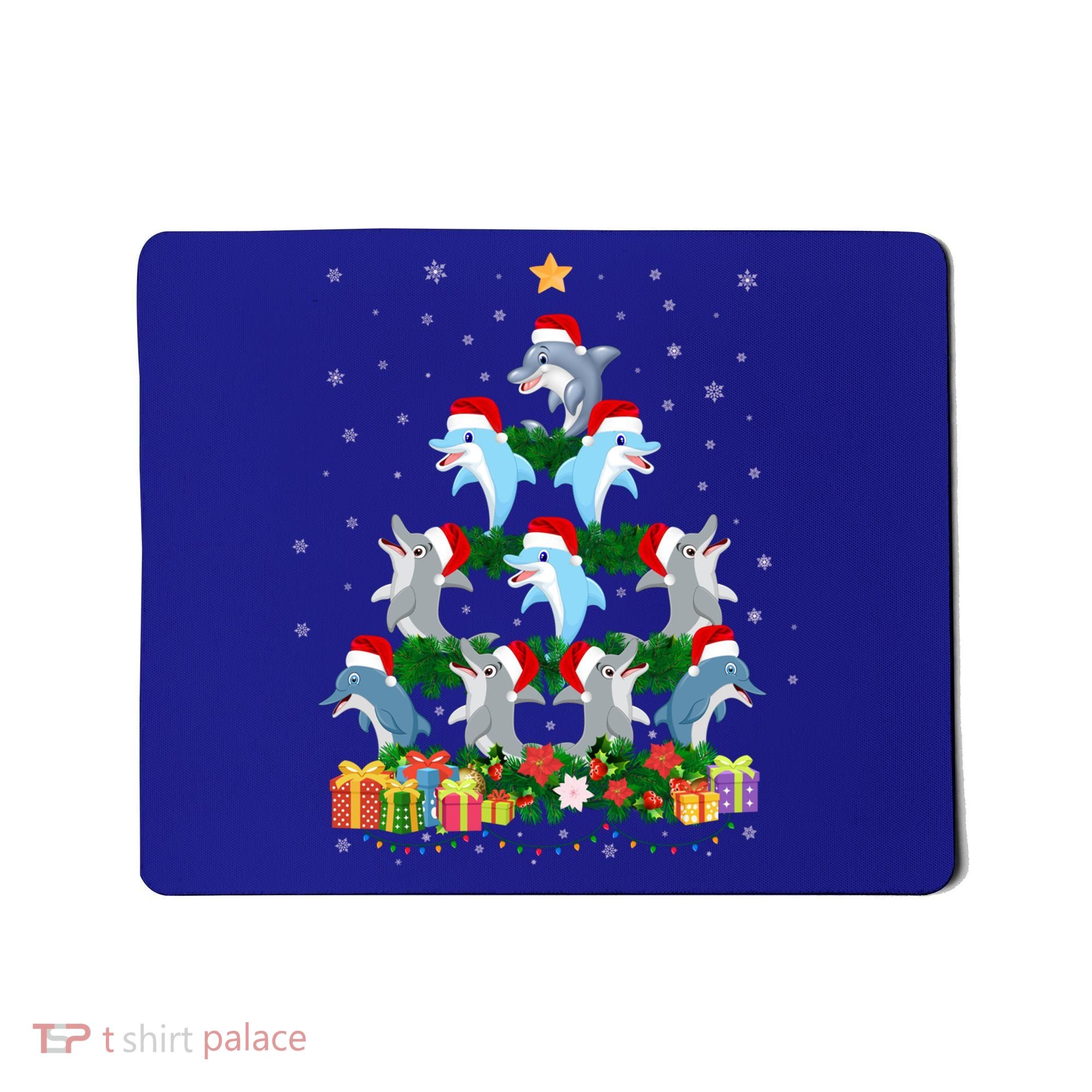 Funny Xmas Outfit For Dolphin Lovers Ugly Christmas Sweater Cool Gift Mousepad