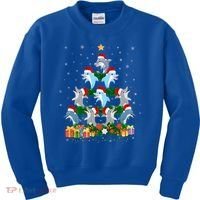 Funny Xmas Outfit For Dolphin Lovers Ugly Christmas Sweater Cool Gift Kids Sweatshirt thumb 0