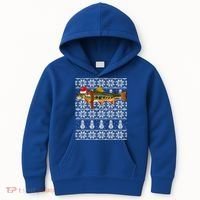 Fish Xmas Santa Hat Brook Trout Ugly Christmas Funny Gift Kids Hoodie thumb 0