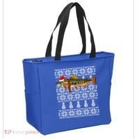 Fish Xmas Santa Hat Brook Trout Ugly Christmas Funny Gift Tote Bag thumb 2