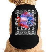 Fish Xmas Santa Hat Betta Fish Ugly Christmas Gift Doggie Tank thumb 0