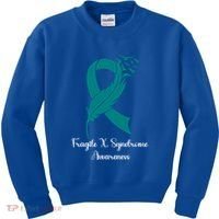 Fragile X Syndrome Awareness Family Wear Matching Support Gift Kids Sweatshirt thumb 0