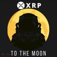 Funny XRP To The Moon Cryptocurrency Ripple Gift XRP Blockchain Crypto Trader Backpack thumb 2