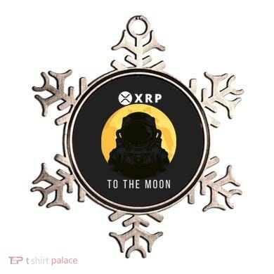 Funny XRP To The Moon Cryptocurrency Ripple Gift XRP Blockchain Crypto Trader Ornament