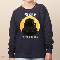 Funny XRP To The Moon Cryptocurrency Ripple Gift XRP Blockchain Crypto Trader Women's Sweatshirt thumb 0