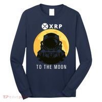 Funny XRP To The Moon Cryptocurrency Ripple Gift XRP Blockchain Crypto Trader Long Sleeve Shirt thumb 0