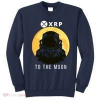 Funny XRP To The Moon Cryptocurrency Ripple Gift XRP Blockchain Crypto Trader Sweatshirt thumb 0