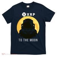 Funny XRP To The Moon Cryptocurrency Ripple Gift XRP Blockchain Crypto Trader T-Shirt thumb 0