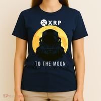 Funny XRP To The Moon Cryptocurrency Ripple Gift XRP Blockchain Crypto Trader T-Shirt thumb 4