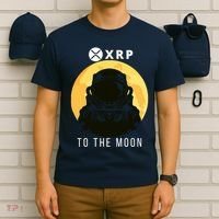 Funny XRP To The Moon Cryptocurrency Ripple Gift XRP Blockchain Crypto Trader T-Shirt thumb 6