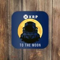 Funny XRP To The Moon Cryptocurrency Ripple Gift XRP Blockchain Crypto Trader Coaster thumb 0