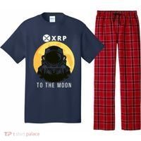 Funny XRP To The Moon Cryptocurrency Ripple Gift XRP Blockchain Crypto Trader Pajama Set thumb 0