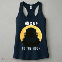 Funny XRP To The Moon Cryptocurrency Ripple Gift XRP Blockchain Crypto Trader Women's Tank Top thumb 3