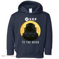 Funny XRP To The Moon Cryptocurrency Ripple Gift XRP Blockchain Crypto Trader Toddler Hoodie thumb 0